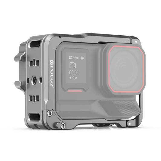 Aluminium Protective Camera Cage with Dual Cold Shoe Mounts for Insta360 Ace Pro 2