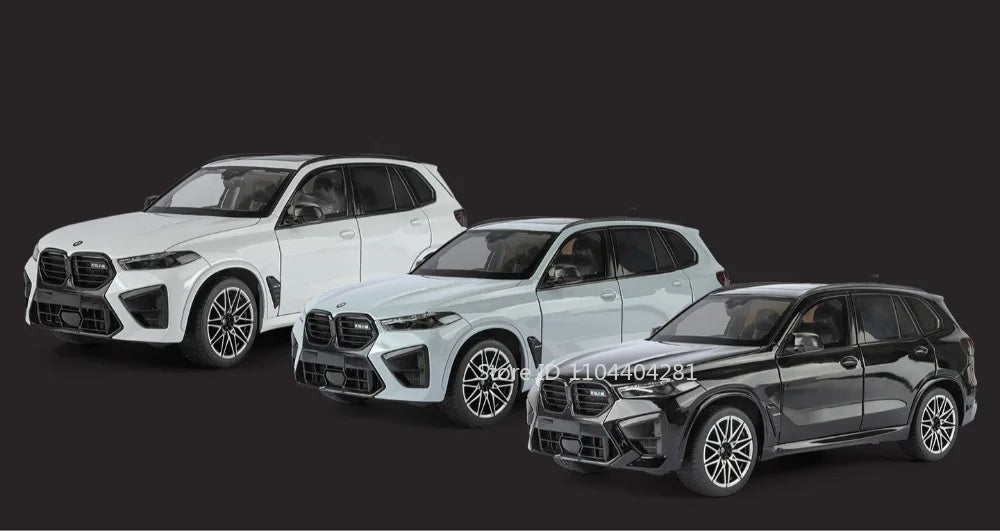 1:18 X5M Honda Accord Car Toys Alloy Diecast Models Shock Absorption Doors Opened Front Wheel Steering Vehices Desktop Ornament