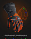 Winter Outdoor Heating Ski Riding Gloves Black Waterproof With Battery Warm Electric Heating Temperature Control Cycling Gloves