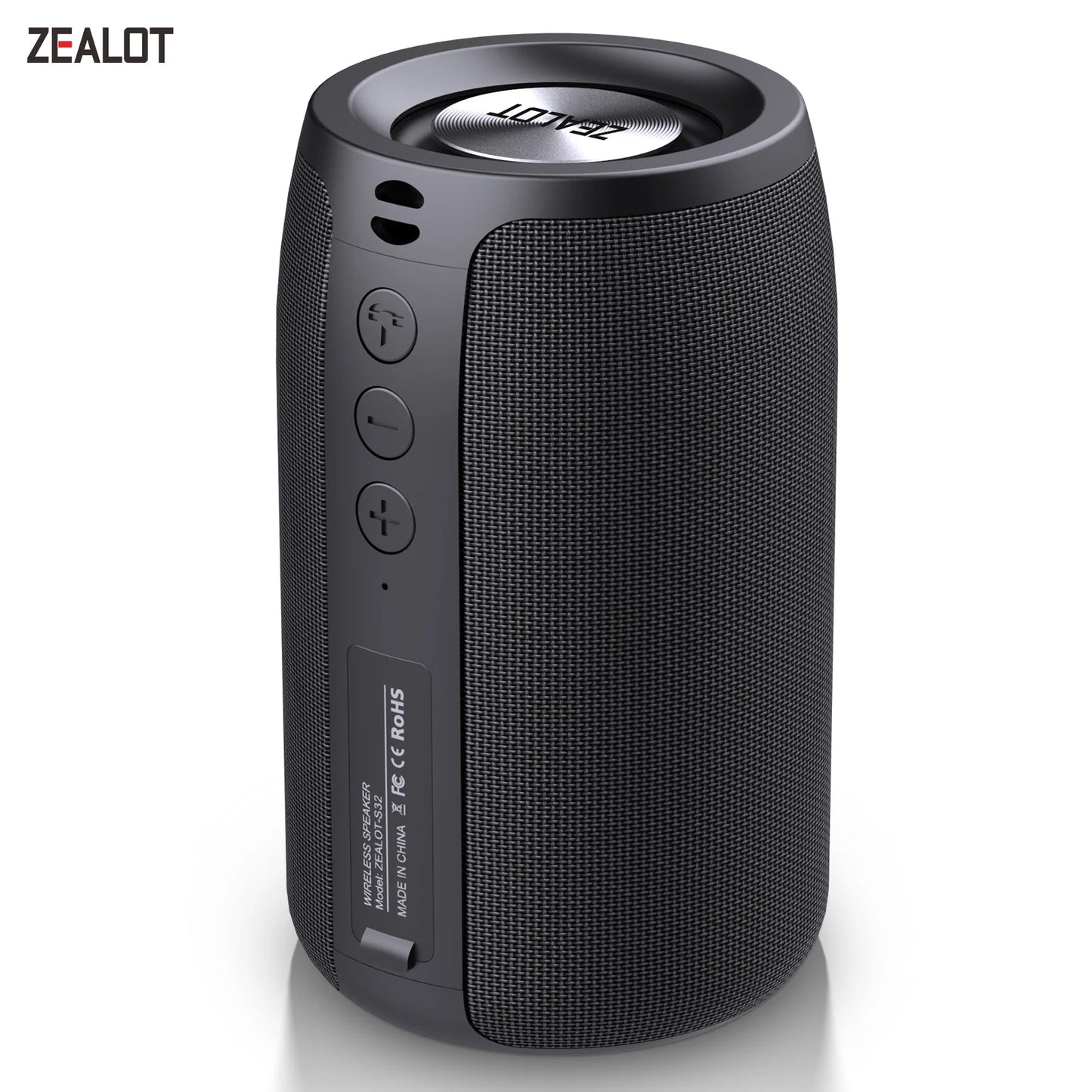 ZEALOT-S32 Portable Wireless Speaker Subwoofer Stereo Waterproof Powerful Column Outdoor Speakers Boom Box TF Card & AUX Audio