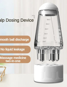 Scalp Applicator Minoxidil 1-6ml Essence Hair Growth Fluid Ball Massage Head Drug Delivery Smear Liquid Guide Comb