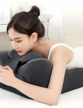 Relaxing Prone Pillow Face Down Pillow Ergonomic Memory Foam Sleeping Pillow Bed Soft Wedge Support For Reading Use Phone