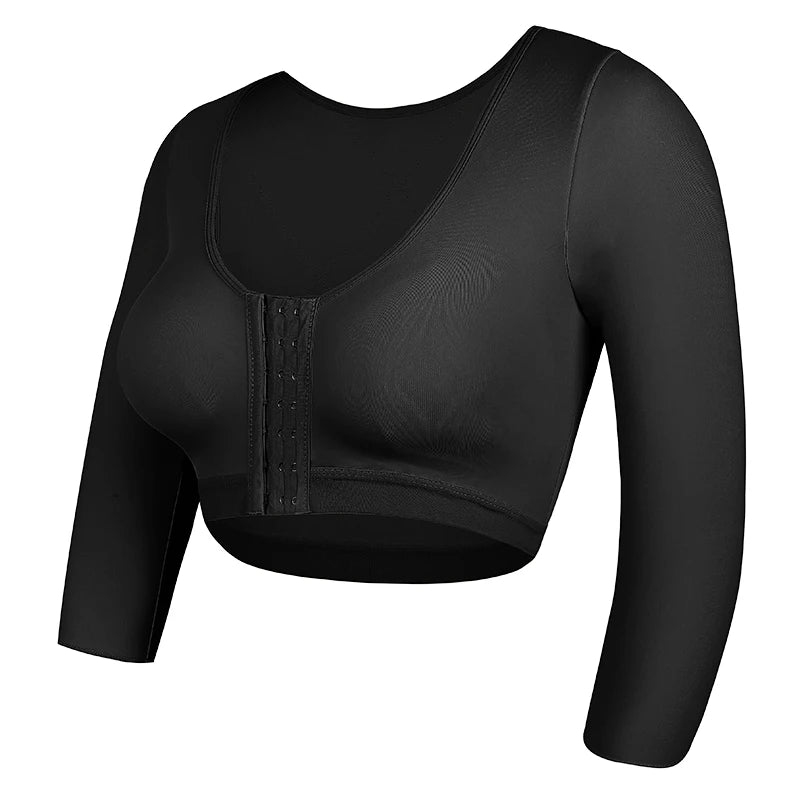 Women Arm Shaper Compression Top – Half Sleeve Posture Corrector Shapewear