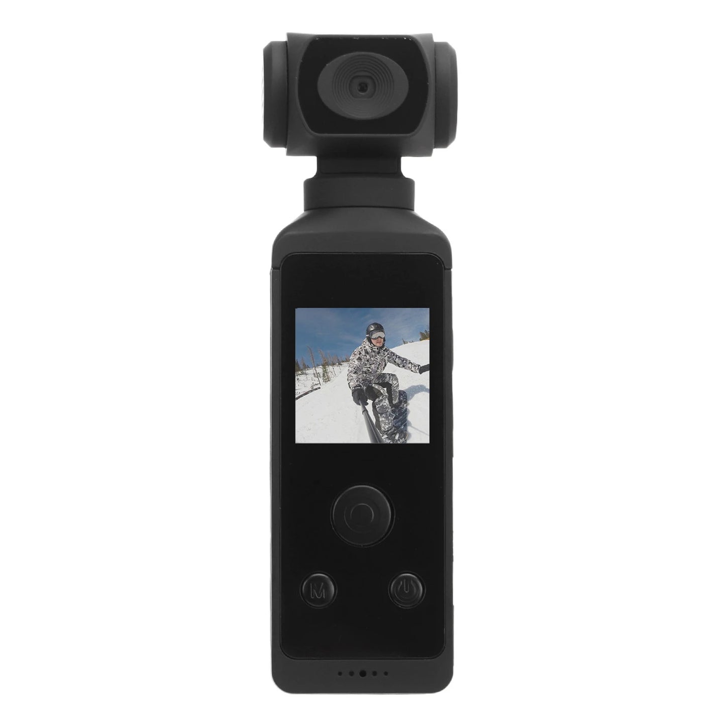 Pocket 4K Rotatable Action Camera 270 Degree Lens WiFi Anti Shake Waterproof Sports Camera with Microphone Clip for Cycling Diving Vlog Recording