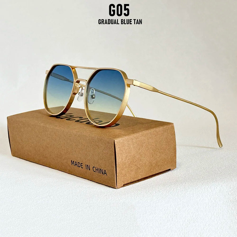 Oval Vintage Sunglasses With UV400 Protection