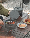 Camping Cookware Set Outdoor Portable Foldable Cookware Set Pot Cooking Kettle Set Tableware Hiking Picnic Equipment