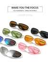 Y2k Sunglasses Women Trendy Rimless Fashion Glasses Vintage Designer Shades