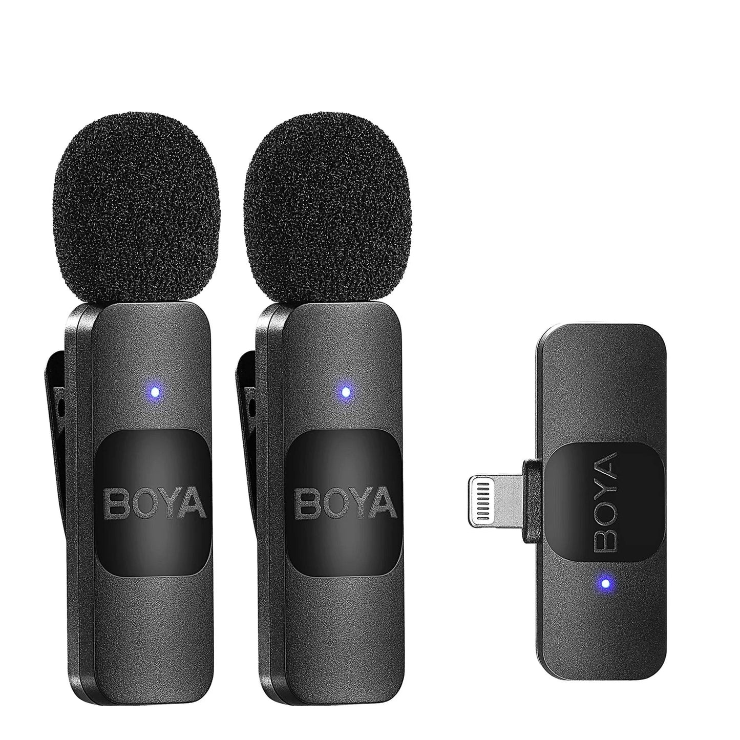 Professional Wireless Lavalier Mini Microphone for iPhone iPad Android Live Broadcast Gaming Recording Interview Vlog