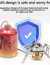 Portable Folding Camping Stove,5800W,Big Power Windbreak, Three Burner, Outdoor BBQ Gas Furnace