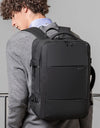 Aesthetic Men Business Backpack School Expandable USB Bag, Large Capacity 17.3 Laptop Waterproof Fashion Travel Backpack