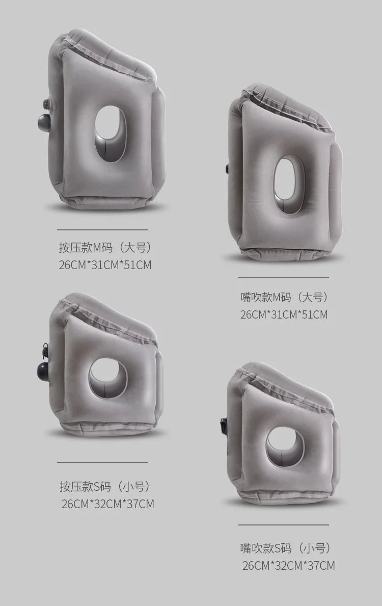 Inflatable Pillow Travel Work Journey Bus Train Airplane Sleeping Neck Pillow Neck Protection Cervical Inflatable Body Pillow