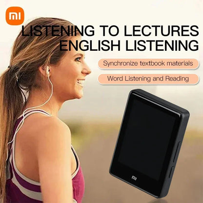 XIAOMI S18 MP4 Bluetooth Player 2.4 Inch Touch Screen Portable HiFi Stereo Music E-book Learning MP3 Walkman Built-in Speaker