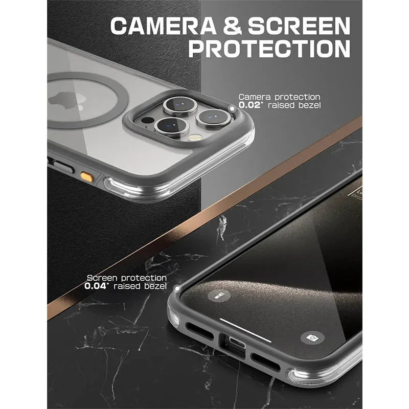 For iPhone 15 Pro Max Case 6.7 inch 2023 UB Air Mag Series Shockproof Drop Protection Slim Clear Protective Bumper Case