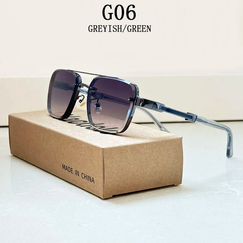 Square Frame Sunglasses With UV400 Protection