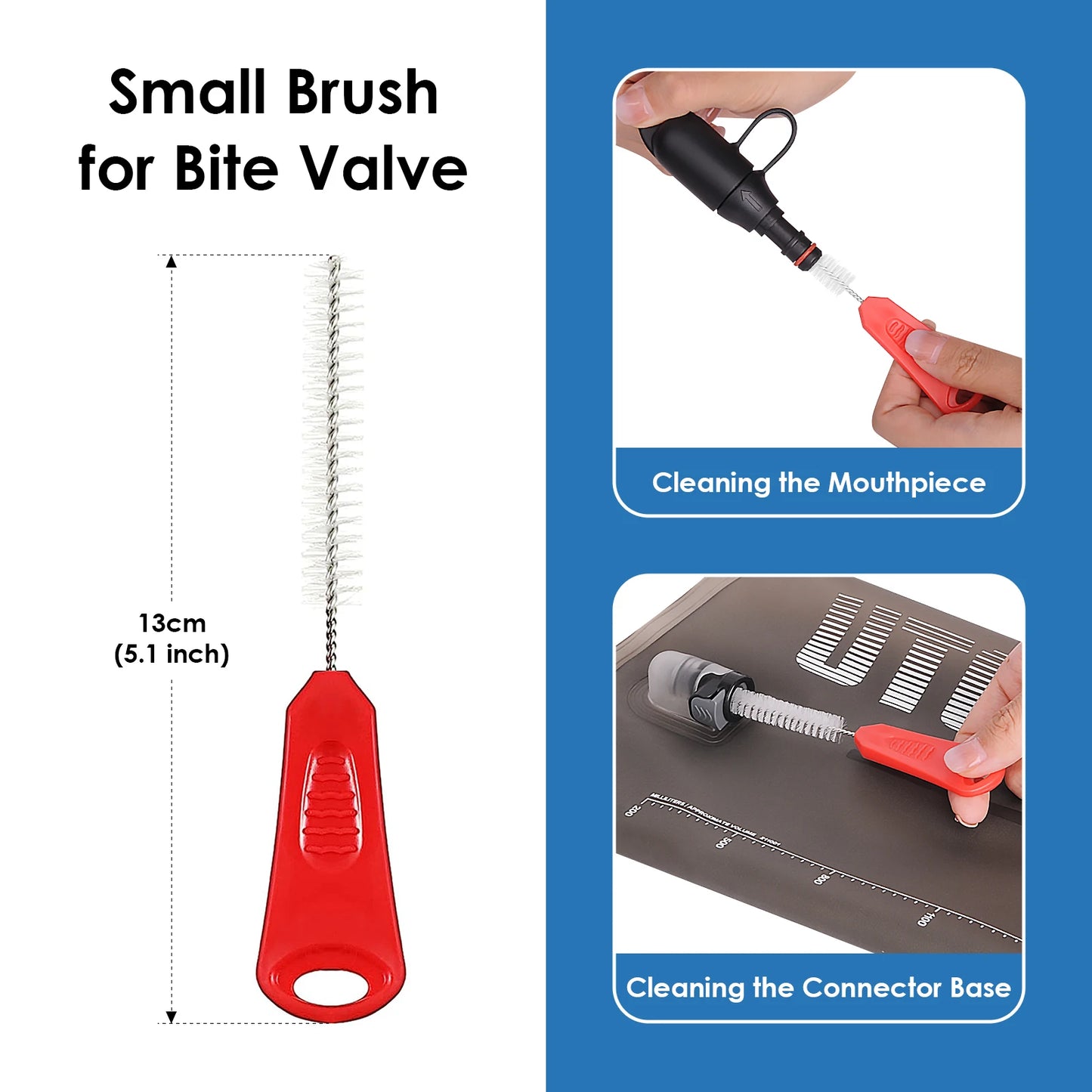 4in1 Hydration Bladder Tube Brush Water Bag Cleaning Kit Long Brush Cleaning Tool Cleaner Set For Back Pack Bladder