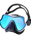 Snorkel Diving Mask Swimming Goggles Silicone Skirt Scuba Mask With Colorful Lens Tempered Glass Wide View For Adult Youth