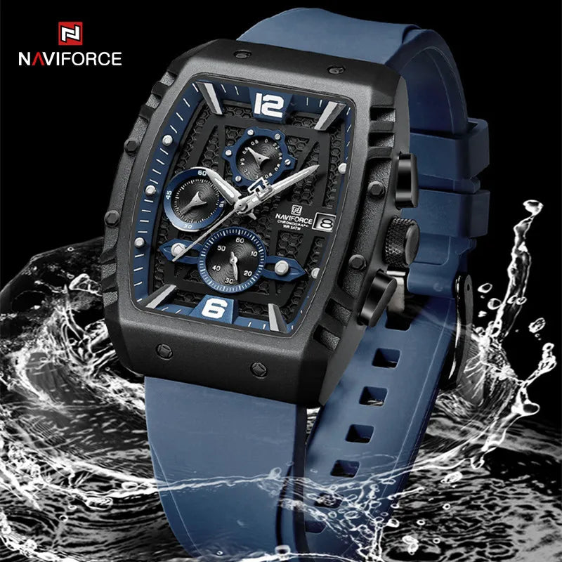 Luxury Watches Chronograph Sport Quartz Wristwatch Waterproof Luminous Date Clock