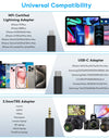 Wireless Lavalier Lapel Microphone for iPhone Android DSLR Camera Youtube Live Streaming Audio Recording Interview