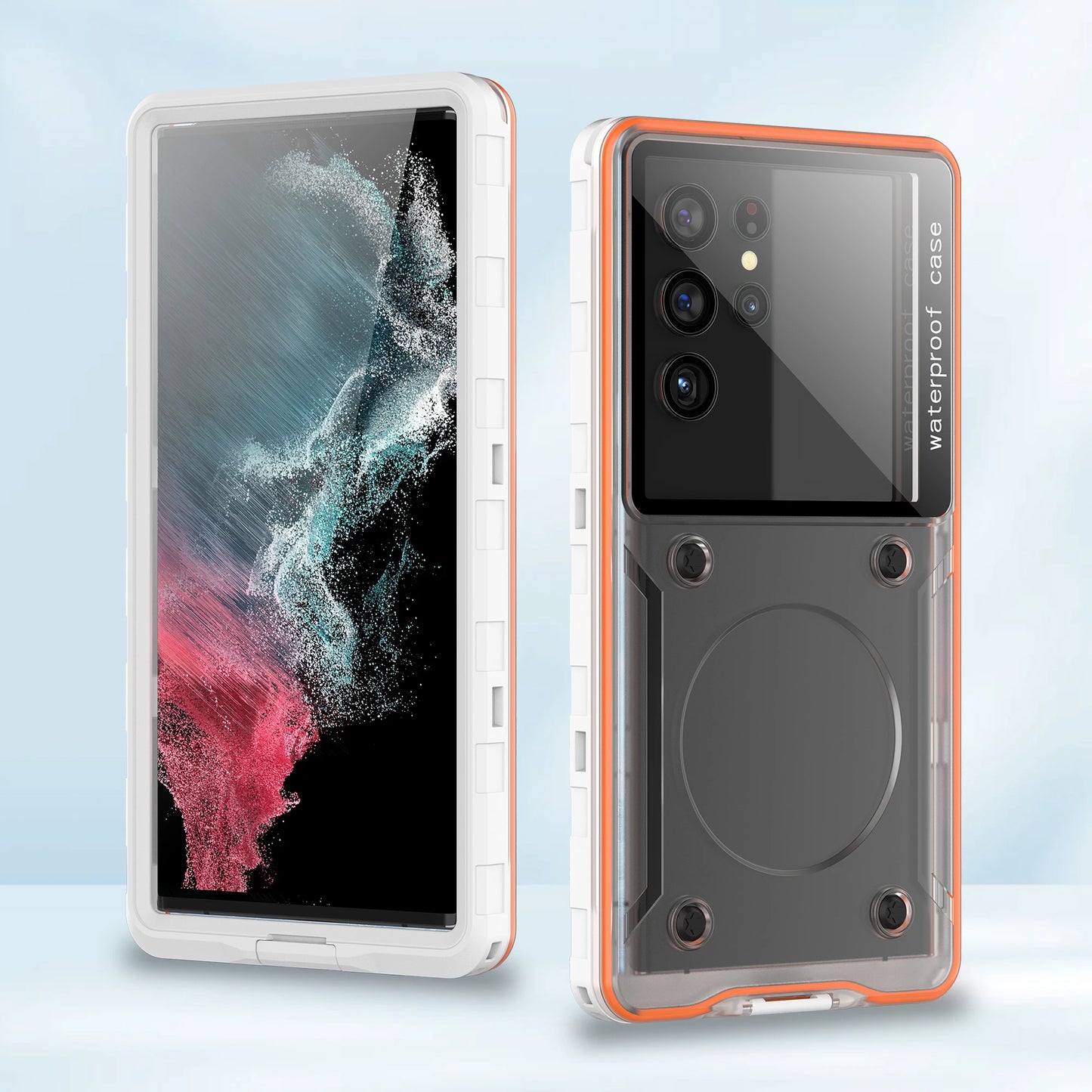 Transparent Universal 6.9-inch Underwater Touch Screen Dust and Drop Protection IP68 Waterproof Phone Case