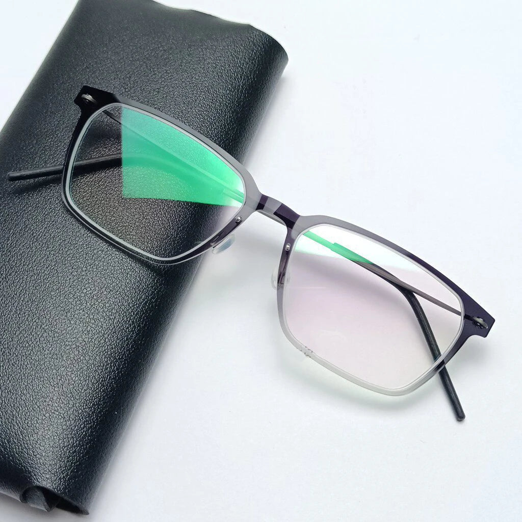 Rectangle Titanium Acetate Ultralight Eyeglasses Frame