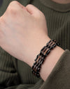 Fashion Bracelet for Metal Stainless Steel Wood Strap Jewelry Bracelets