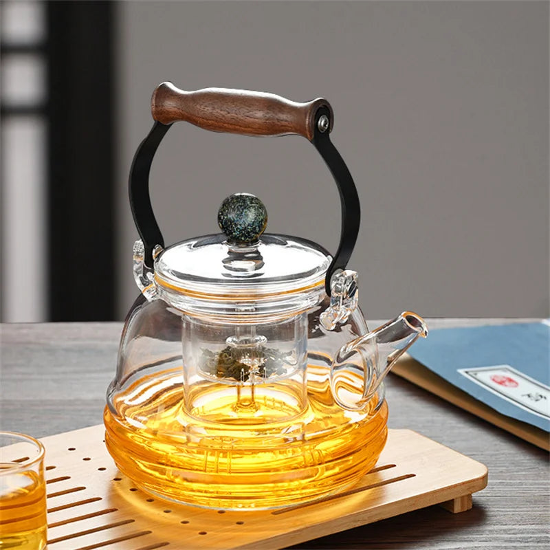 1000ml Stovetop Safe Borosilicate Glass Teapot with Infuser