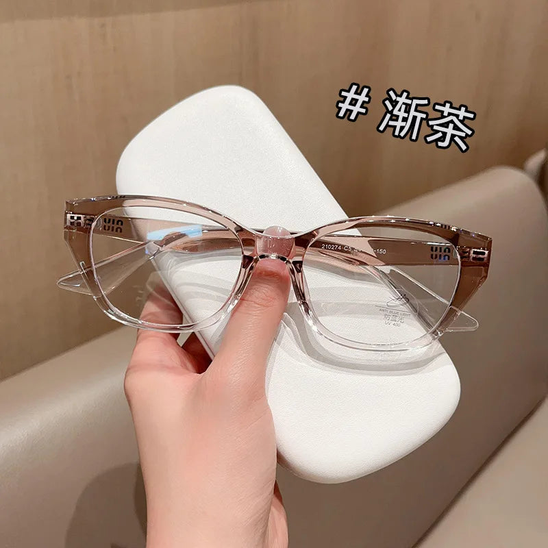 Retro Cat Eye Butterfly Eyewear Ultra light TR90 Spectacle Optical Prescription Frames Specs For Women