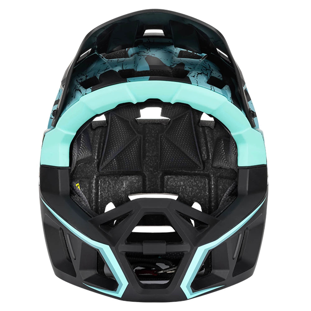 Full Face Mountain Bike Helmet Adult Racing Downhill MTB Helmet for Men/Women Adult Mountain Bike Helmet with Visor Over 31 Vent