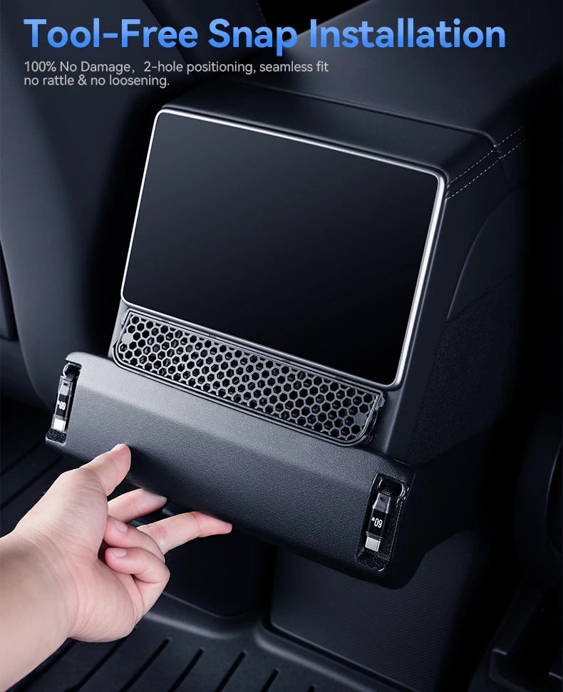 3 in 1 Rear Air Vent Docking Station with 120W Fast Charging for Tesla Model YL 2026