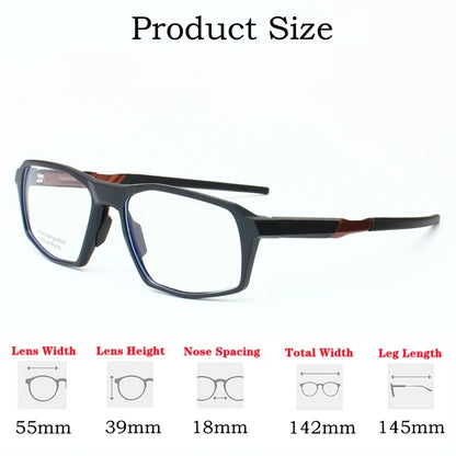 Comfortable TR90 Large Eyewear Women Optical Prescription Cycling Sports Eyeglasses