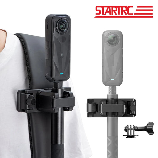 Quick Release Backpack Clip Mount for Action Cameras and Selfie Sticks