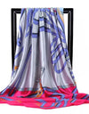 Scarves For Women Print Silk Satin Head Scarf Female Luxury Brand Square Shawl Large Hijab Scarfs
