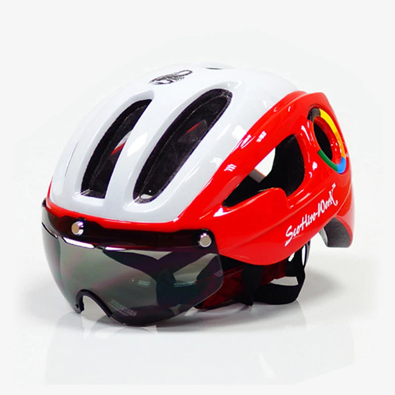 Ultralight Cycling Helmet With Protective Goggles For Road And MTB