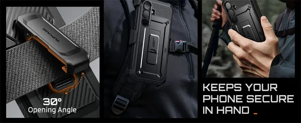 Rugged Phone Case with Screen Protector Kickstand and Belt Clip for Samsung Galaxy S26 FE