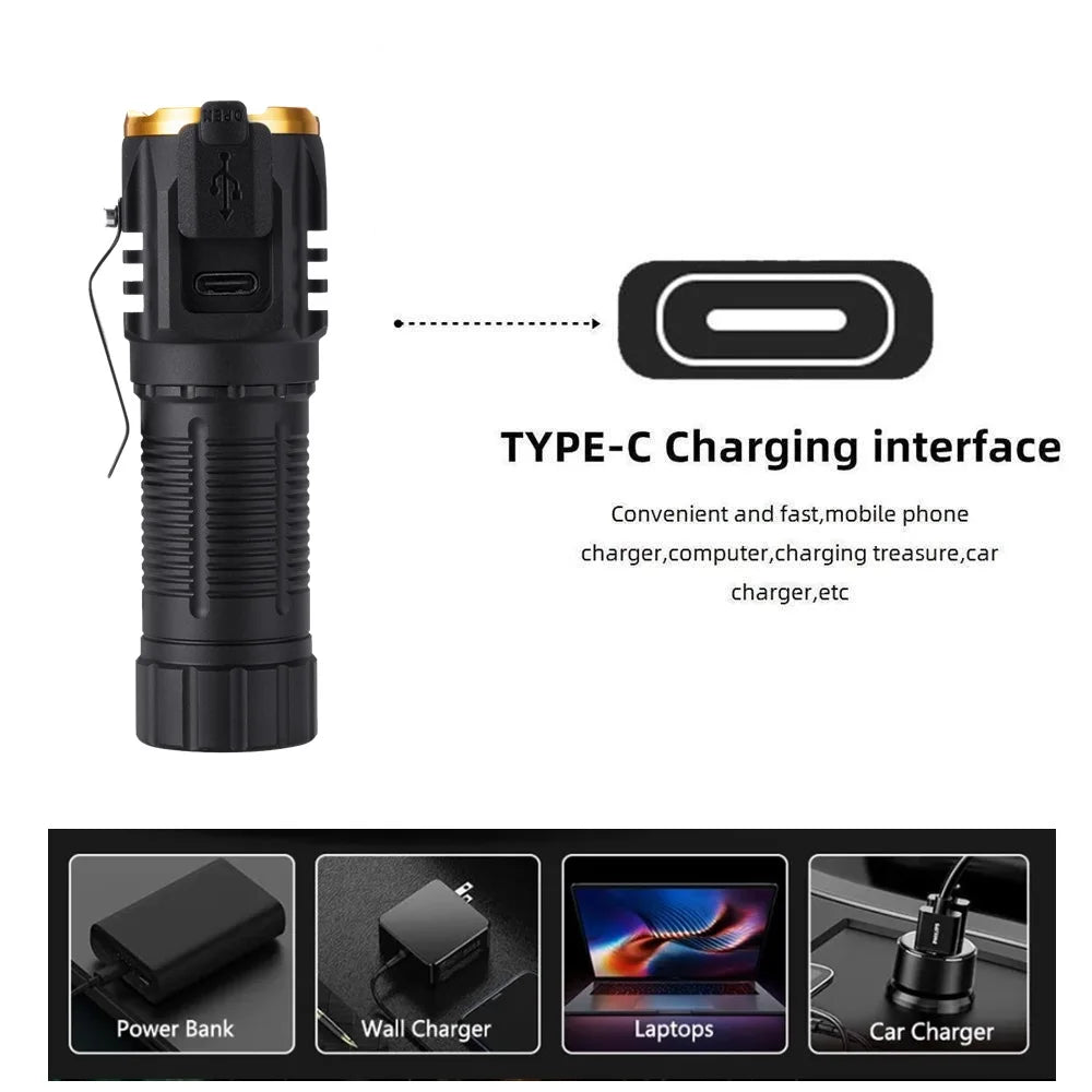 High Bright LED Rechargeable Flashlight