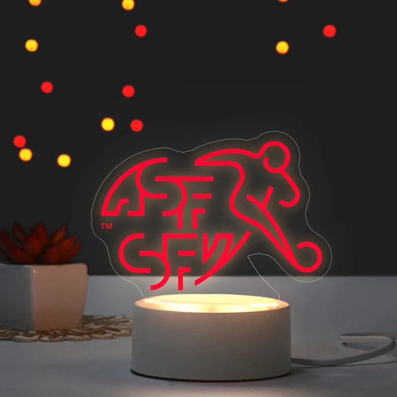 2026 Football Mascot Trophy LED Night Light Desktop Lamp Collectible Decoration