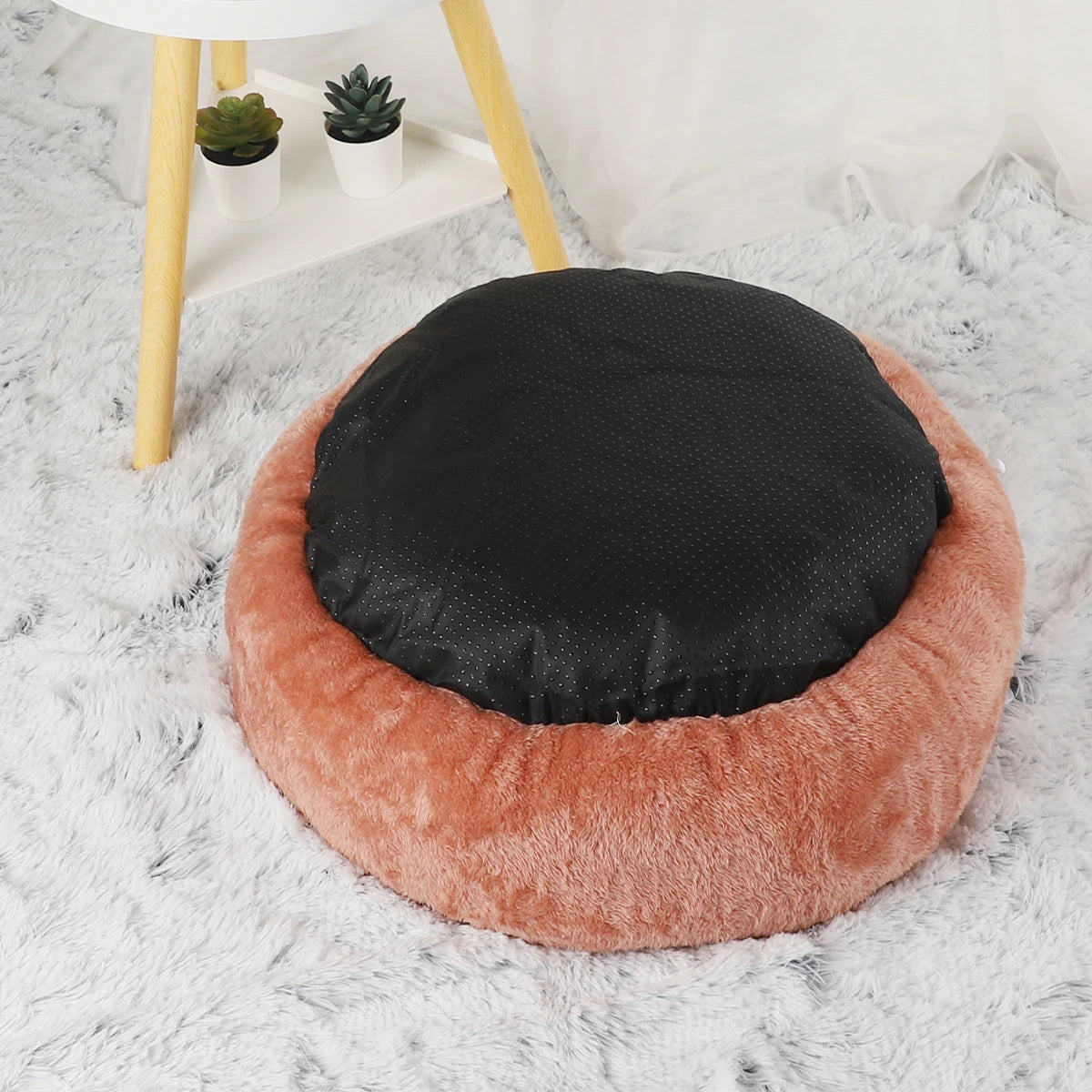 Fluffy Plush Pet Cushion Bed for Dogs and Cats