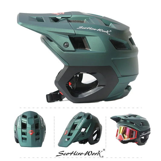 3 4 Half Face MTB Cycling Helmet With Integrated Protection