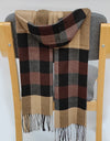 Classic lattice men soft shawl plaid scarves shawl wraps shawl neckerchief headband muffler