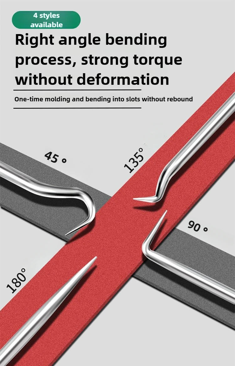 Car Auto Vehicle Oil Seal Screwdrivers Set O-Ring Seal Gasket Puller Remover Pick Hooks Tools Sealing Repair Tools 16cm 4Pcs