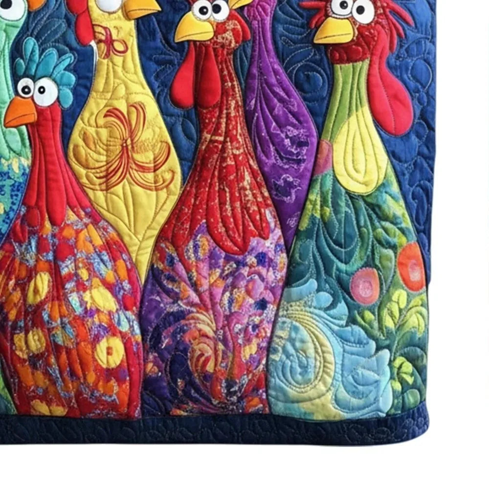 Vintage Quilted Tote Bag Large Capacity 3D Printed Canvas Shoulder Bag