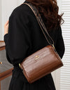 Leather Casual Handbags Solid Color Tote Bags Female Large Capacity Shoulder Bags