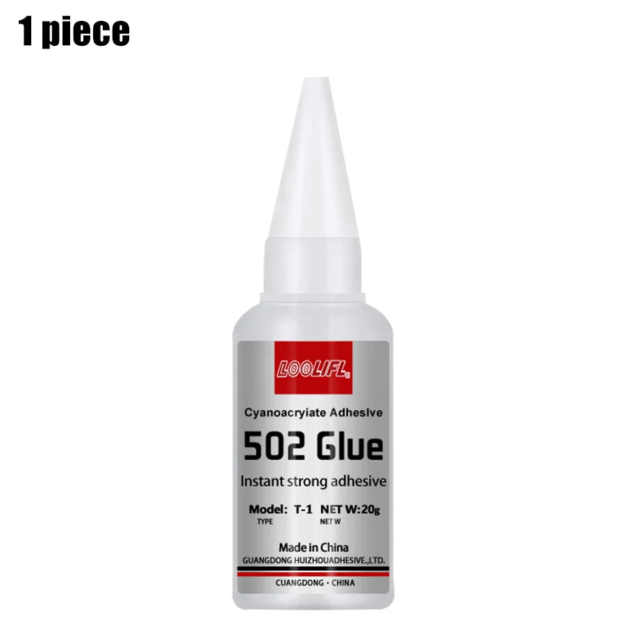 1-5pcs 502 Super Glue Instant Quick-drying Cyanoacrylate Adhesive Leather Rubber Wood Metal Strong Bond Liquid Glue Tool