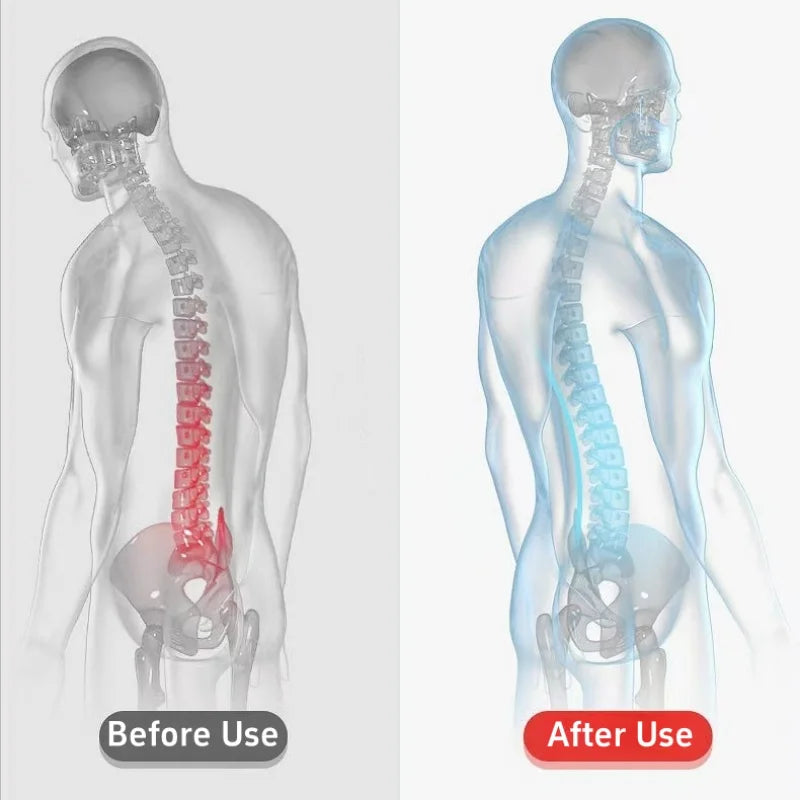 54*34*6CM Waist Pillow Adjustable Height Lumbar Support Ergonomics Sleeping Pillow Natural Buckwheat Shell Cushion