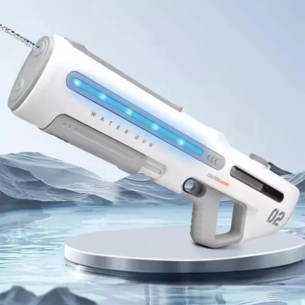 Pulse Electric Continuous Long-Range Water Gun Rechargeable Large Capacity Outdoor Water Blaster
