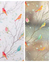 Privacy Window Film Opaque Static Cling Non Adhesive Film Bird Decals Decorative Glass Cover Tint Frosted Stickers for Home