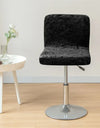 1PC Shiny Velvet Short Bar Chair Covers Stretch Back Bar Stool Covers Small Size Dining Barstool Slipcovers Party Banquet Decor