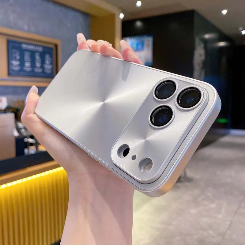 Luxury Laser Aurora CD Pattern Matte Case For iPhone 17 Pro Max 17 Air 16 15 14 Shockproof Armor Hard Cover