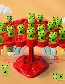 Math Toy Frog Balance Tree DIY Educational Leisure Tabletop Shape Animal Kids Interaction Parent-child Toy Game Montessori Gift