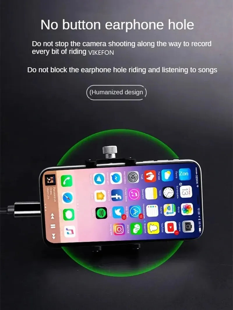 Bicycle Phone Holder Mount Universal Mobile Cell Metal Riding MTB Motorcycle Stand Bracket Bike Moto Handlebar Antislip Clip